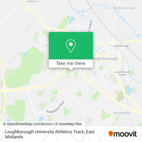 Loughborough University Athletics Track map