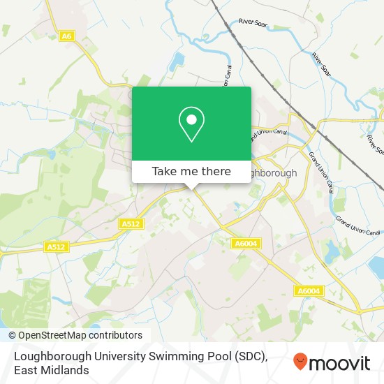 Loughborough University Swimming Pool (SDC) map