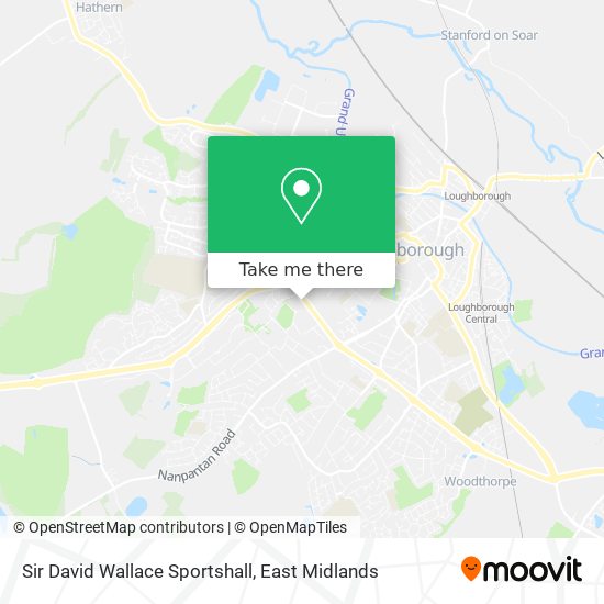 Sir David Wallace Sportshall map