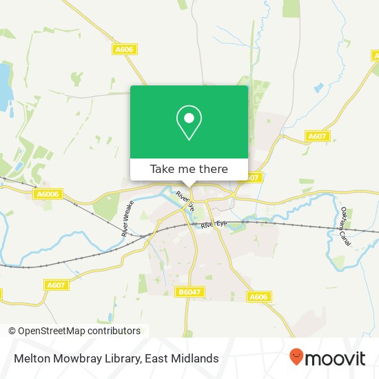 Melton Mowbray Library map