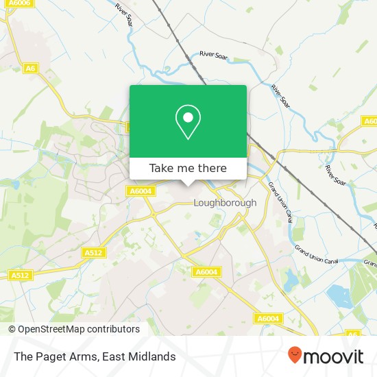 The Paget Arms map