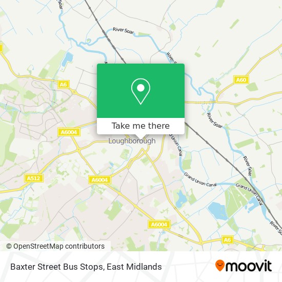 Baxter Street Bus Stops map