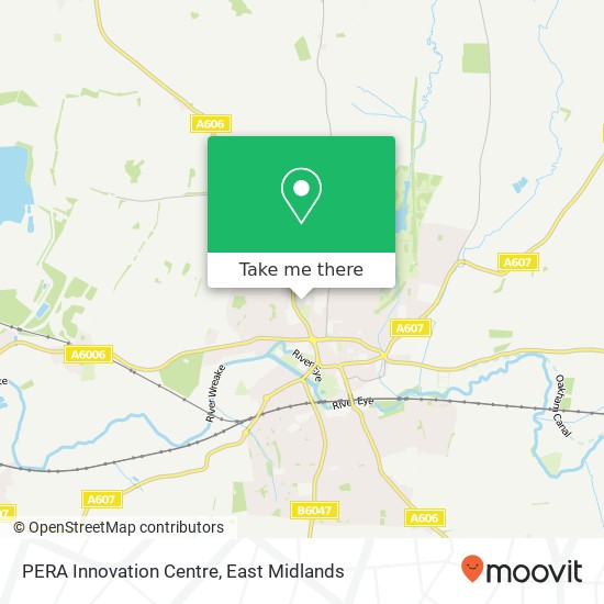 PERA Innovation Centre map