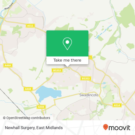 Newhall Surgery map