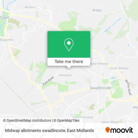 Midway allotments swadlincote map