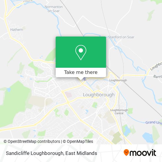 Sandicliffe Loughborough map