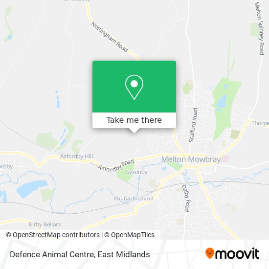 Defence Animal Centre map