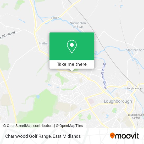 Charnwood Golf Range map