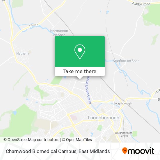 Charnwood Biomedical Campus map