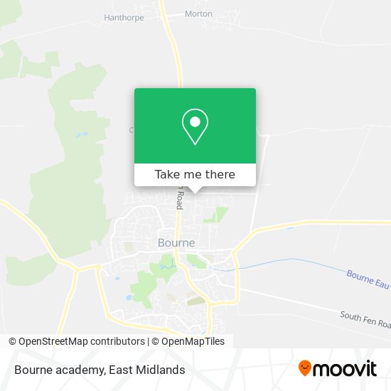 Bourne academy map