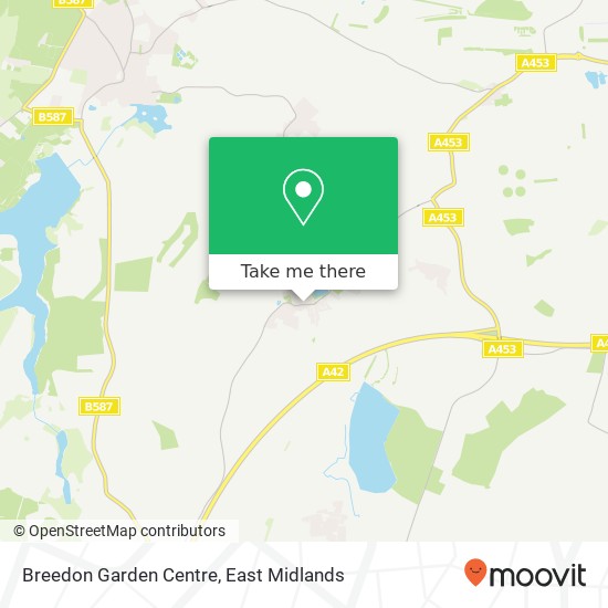 Breedon Garden Centre map