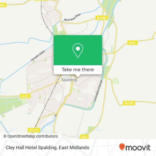Cley Hall Hotel Spalding map