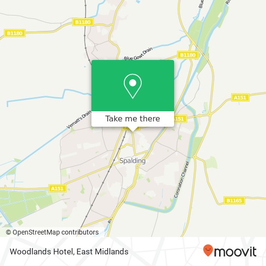 Woodlands Hotel map