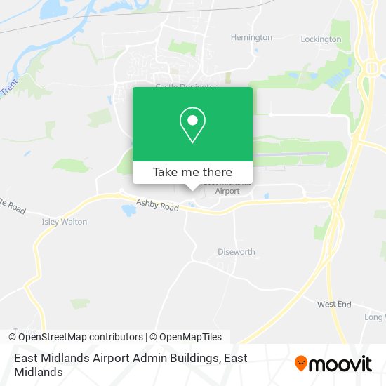 East Midlands Airport Admin Buildings map