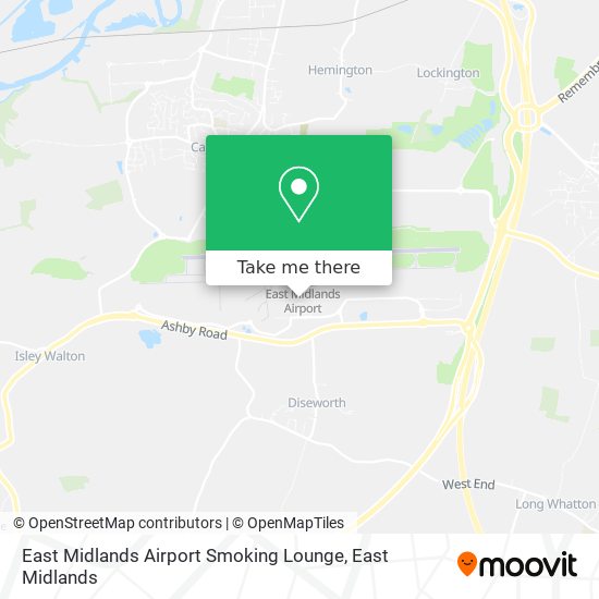 East Midlands Airport Smoking Lounge map
