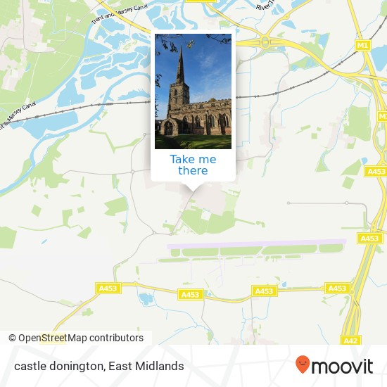 castle donington map