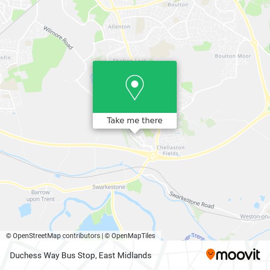 Duchess Way Bus Stop map