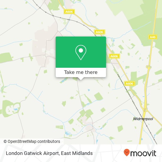 London Gatwick Airport map