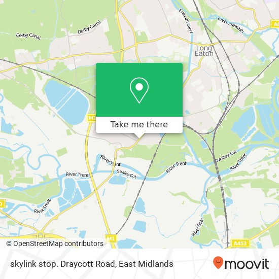 skylink stop. Draycott Road map