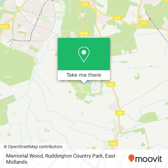 Memorial Wood, Ruddington Country Park map