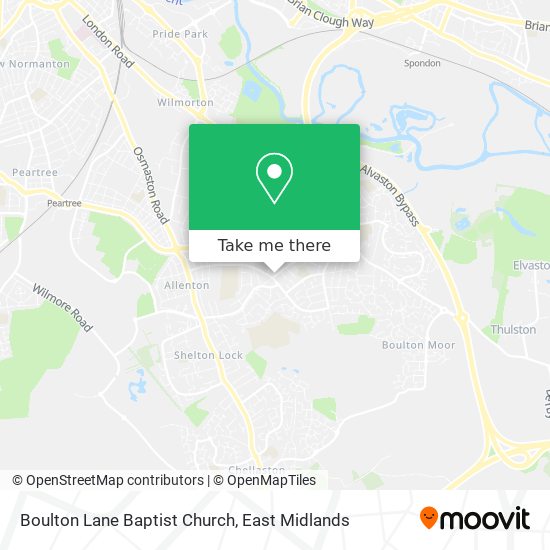 Boulton Lane Baptist Church map