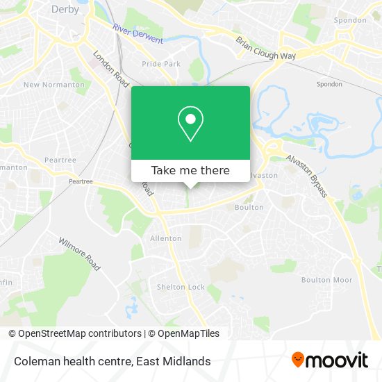 Coleman health centre map