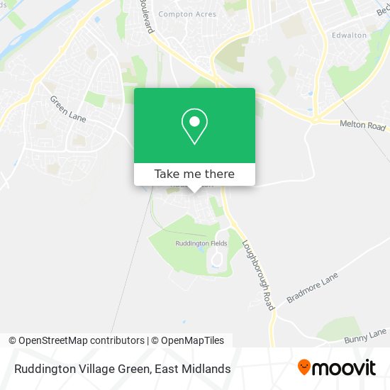 Ruddington Village Green map