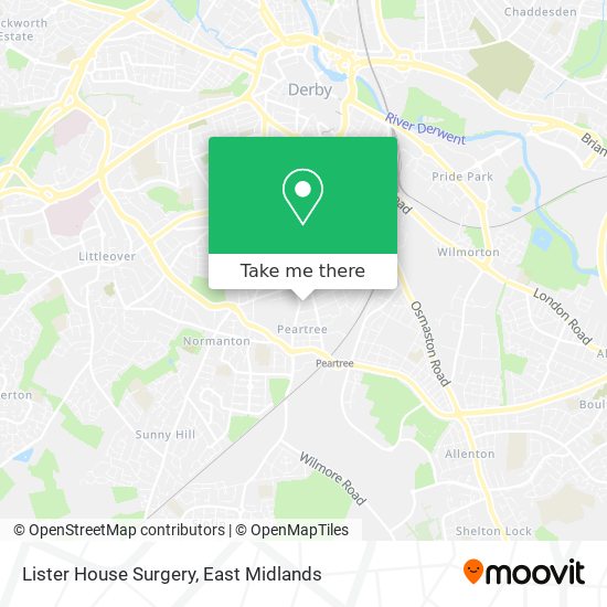 Lister House Surgery map