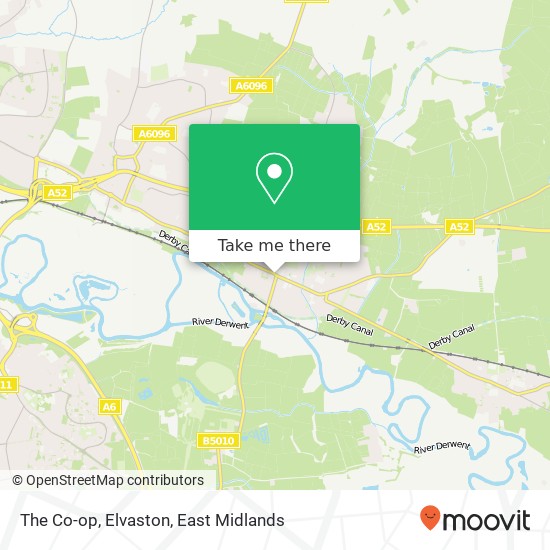 The Co-op, Elvaston map