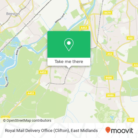 Royal Mail Delivery Office (Clifton) map