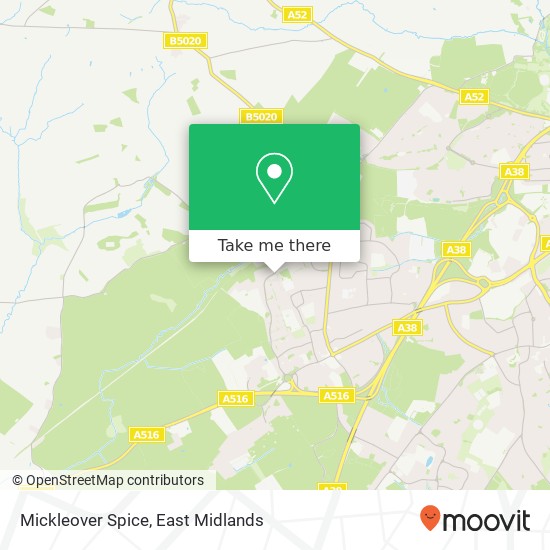 Mickleover Spice map