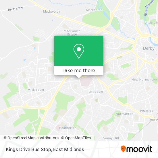 Kings Drive Bus Stop map