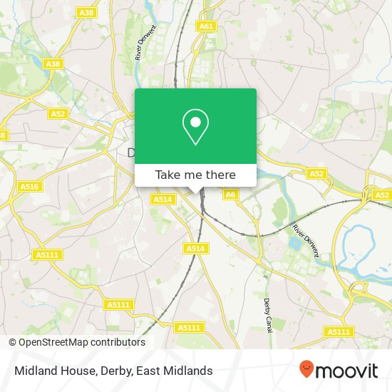 Midland House, Derby map