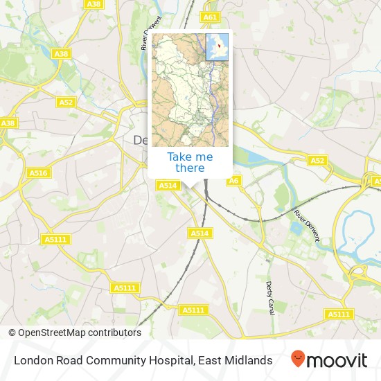 London Road Community Hospital map