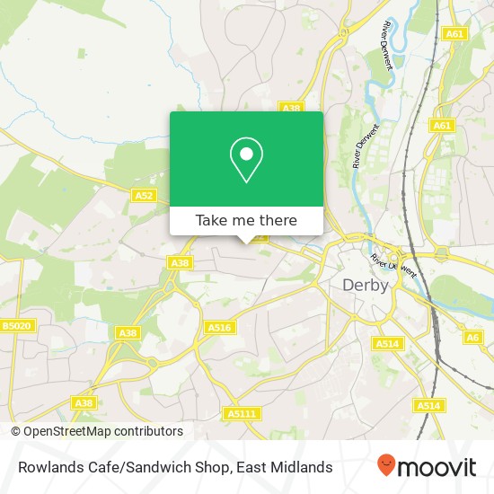 Rowlands Cafe/Sandwich Shop map