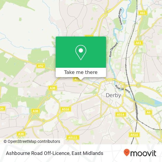 Ashbourne Road Off-Licence map