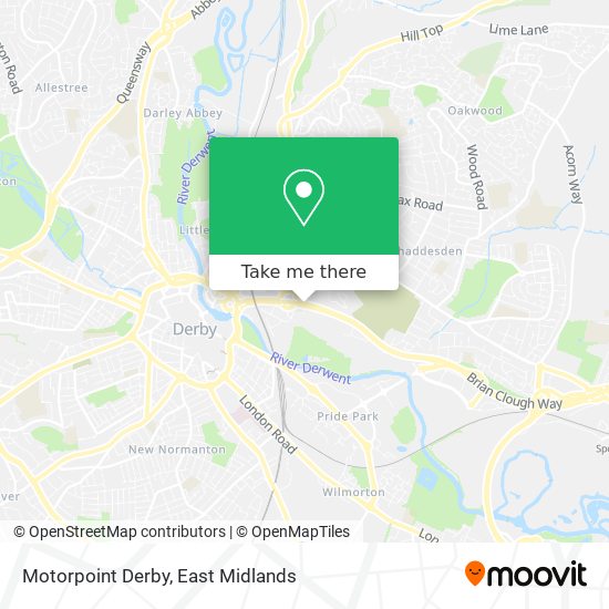 Motorpoint Derby map