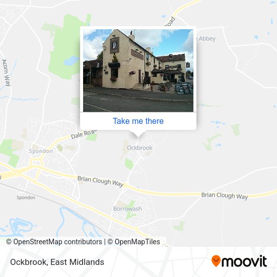 Ockbrook map