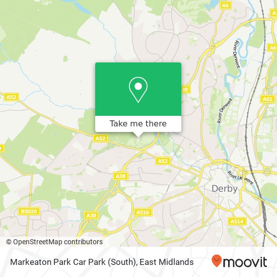 Markeaton Park Car Park (South) map