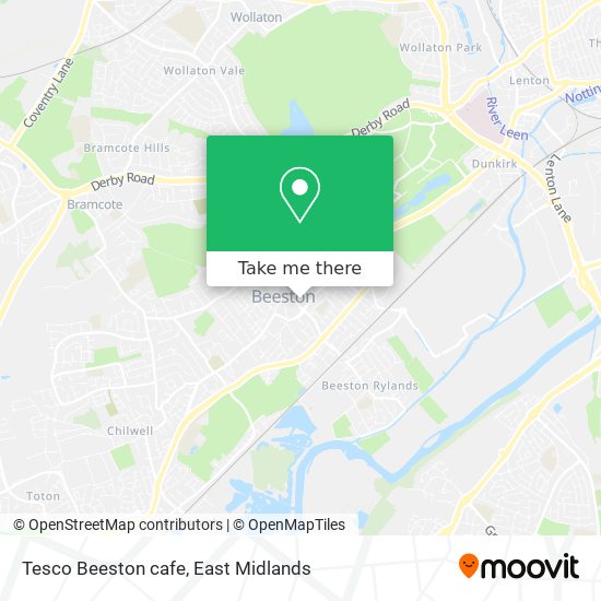 Tesco Beeston cafe map