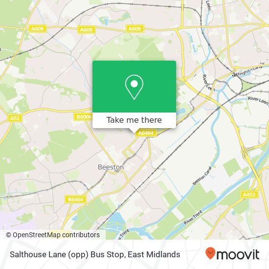 Salthouse Lane (opp) Bus Stop map