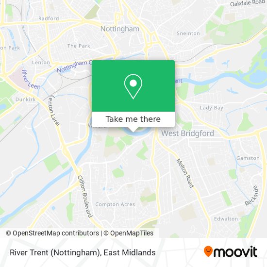River Trent (Nottingham) map