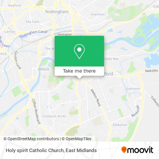 Holy spirit Catholic Church map