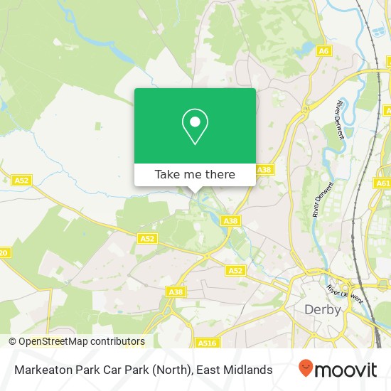 Markeaton Park Car Park (North) map