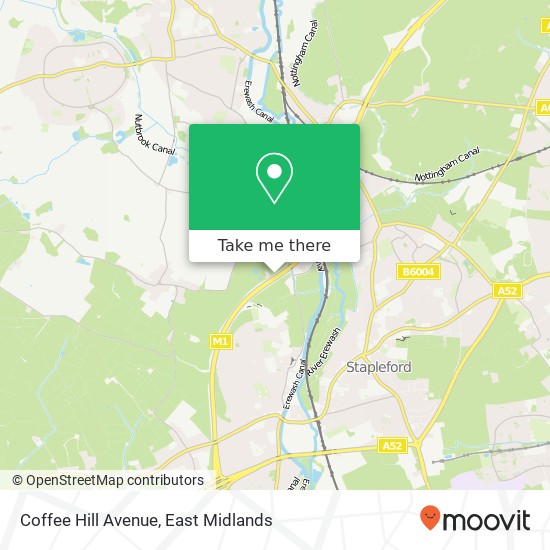 Coffee Hill Avenue map