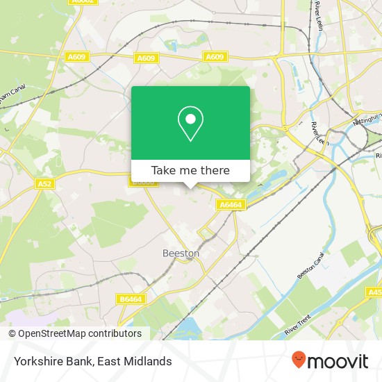 Yorkshire Bank map