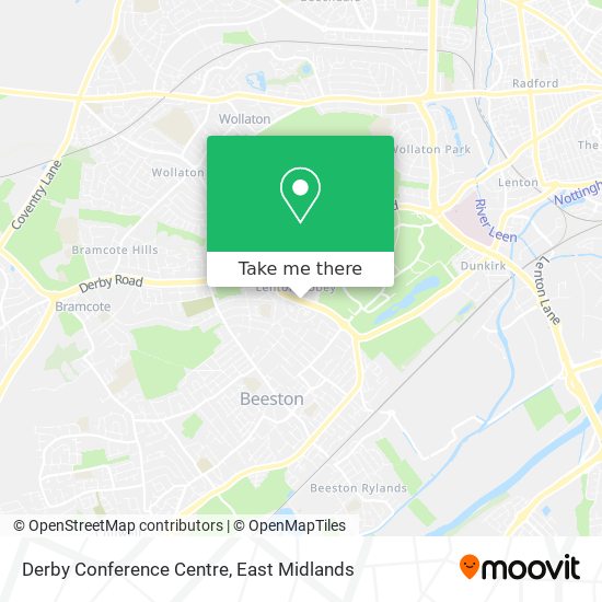 Derby Conference Centre map
