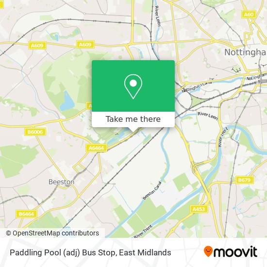 Paddling Pool (adj) Bus Stop map