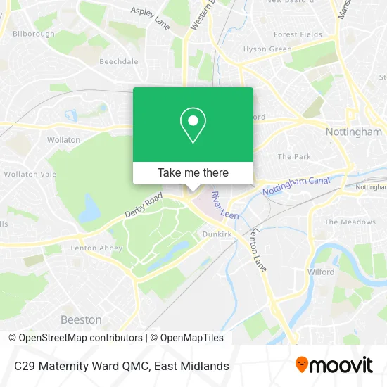C29 Maternity Ward QMC map