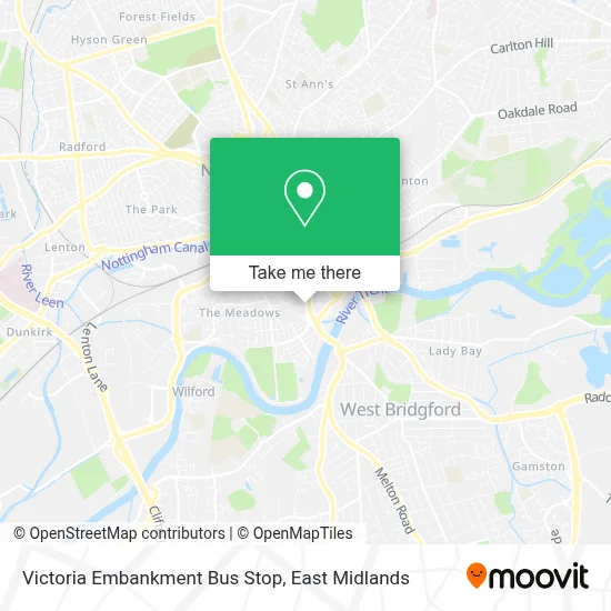 Victoria Embankment Bus Stop map